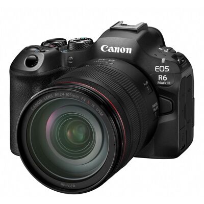 Canon EOS R6 Mark III kamerahus + RF 24-105mm f/4 L IS USM Canon EOS R6 Mark III kamerahus + RF 24-105mm f/4 L IS USM