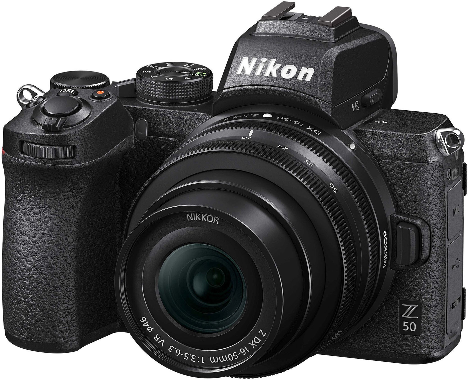 Nikon Z50 kamerahus + Z DX 16-50/3,5-6,3 VR + adapter FTZ för Nikon F-objektiv Nikon Z50 kamerahus + Z DX 16-50/3,5-6,3 VR + adapter FTZ för Nikon F-objektiv