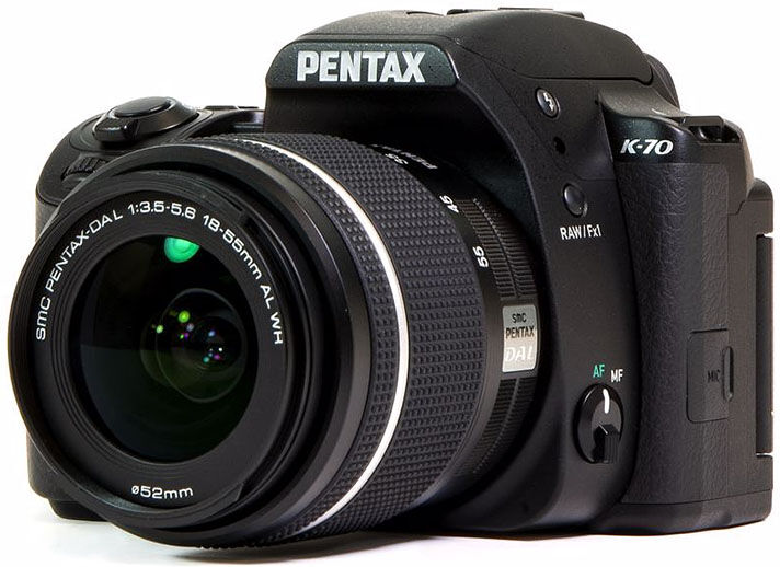Pentax K-70 hus svart + SMC-DA L 18-55/3,5-5,6 AL WR Pentax K-70 hus svart + SMC-DA L 18-55/3,5-5,6 AL WR