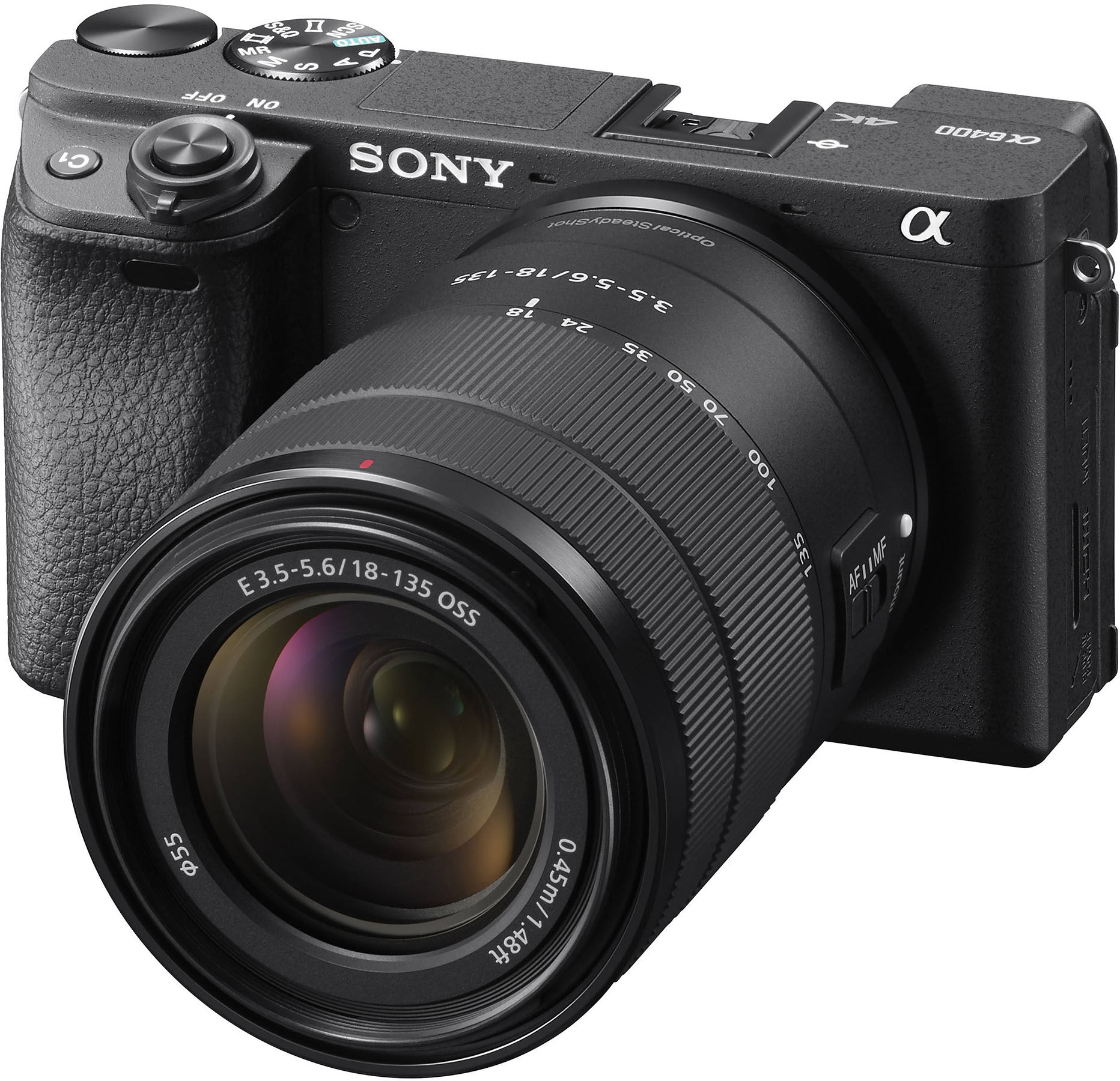 Sony A6400 svart kamerahus + 18-135/3,5-5,6 OSS Sony A6400 svart kamerahus + 18-135/3,5-5,6 OSS