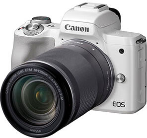 Canon EOS M50 vitt kamerahus + EF-M 18-150/3,5-6,3 IS STM Canon EOS M50 vitt kamerahus + EF-M 18-150/3,5-6,3 IS STM