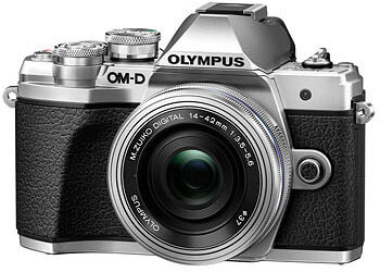 Olympus E-M10 Mark III kamerahus silver + M.Zuiko Digital 14-42/3,5-5,6 EZ + M Zuiko Digital 45/1,8 Silver Olympus E-M10 Mark III kamerahus silver + M.Zuiko Digital 14-42/3,5-5,6 EZ + M Zuiko Digital 45/1,8 Silver