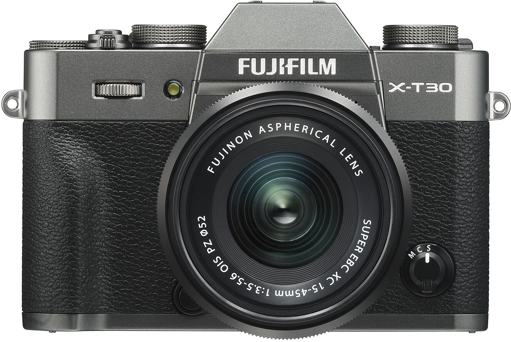 Fujifilm X-T30 kamerahus, charcoal silver + Fujinon XC 15-45/3,5-5,6 OIS PZ