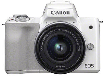 Canon EOS M50 vitt kamerahus + EF-M 15-45/3,5-6,3 IS STM Canon EOS M50 vitt kamerahus + EF-M 15-45/3,5-6,3 IS STM