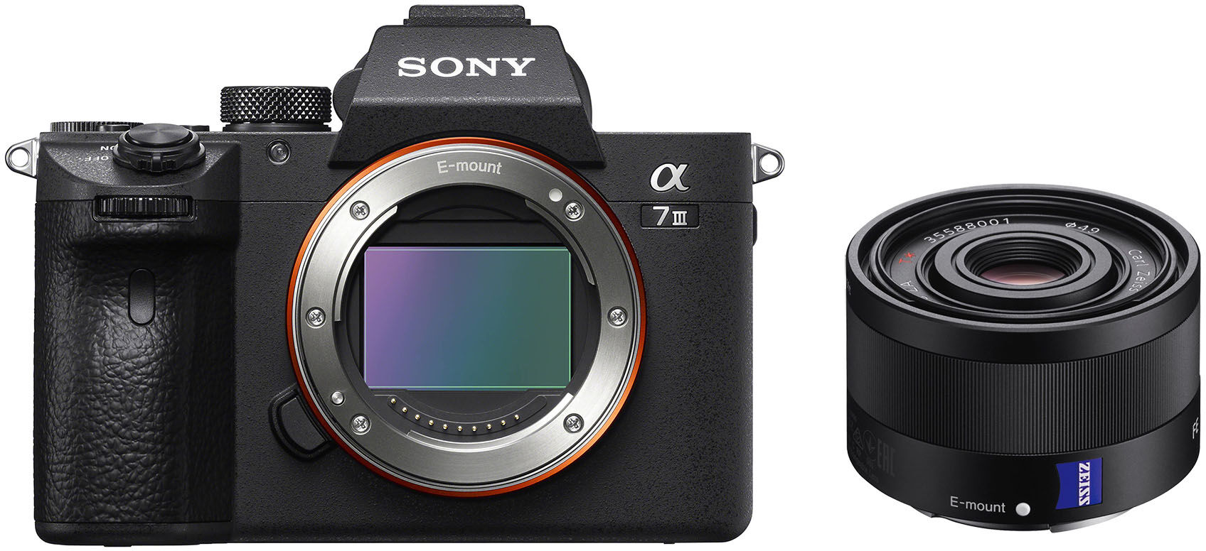 Sony A7 III kamerahus + Zeiss Sonnar T* FE 35/2,8 ZA Sony A7 III kamerahus + Zeiss Sonnar T* FE 35/2,8 ZA
