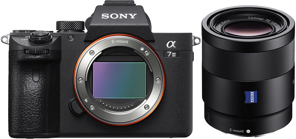 Sony A7 III kamerahus + Zeiss Sonnar T* FE 55/1,8 ZA Sony A7 III kamerahus + Zeiss Sonnar T* FE 55/1,8 ZA