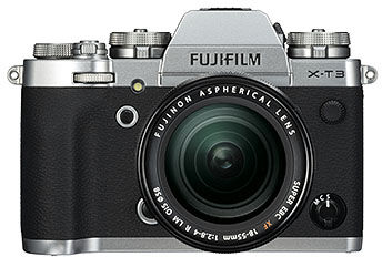 Fujifilm X-T3 kamerahus, silver + XF 18-55/2,8-4 R LM OIS + Batterigrepp VG-XT3 Fujifilm X-T3 kamerahus, silver + XF 18-55/2,8-4 R LM OIS + Batterigrepp VG-XT3