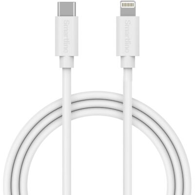 Smartline USB-C till Lightning-kabel - 2m - Vit Smartline USB-C till Lightning-kabel - 2m - Vit