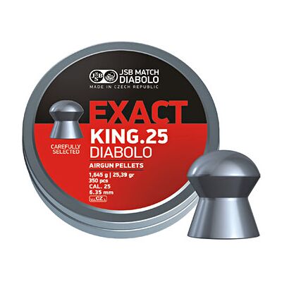 JSB Exact King, 6,35mm - 1,645g 150 st JSB Exact King, 6,35mm - 1,645g 150 st