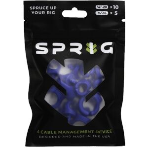 Value Pack 10x 1/4” Sprigs + 5x 3/8” Big Sprigs, kabelhanteringsklämmor - blå