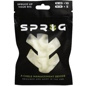 Value Pack 10x 1/4” Sprigs + 5x 3/8” Big Sprigs, kabelhanteringsklämmor - självlysande