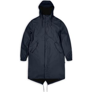 Rains Unisex Fishtail Parka Navy L Rains Unisex Fishtail Parka Navy L