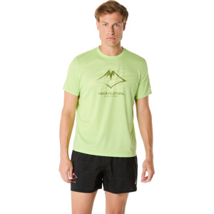 Asics Men's Fujitrail Logo Short Sleeve Top Lime Green/huddle Yellow/cactus S Asics Men's Fujitrail Logo Short Sleeve Top Lime Green/huddle Yellow/cactus S