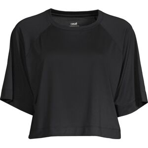 Casall Women's Laser Mesh Crop Tee Black S Casall Women's Laser Mesh Crop Tee Black S