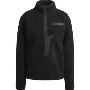 Adidas Women's Terrex Xploric High Pile Fleece Pullover Sweatshirt Black M Adidas Women's Terrex Xploric High Pile Fleece Pullover Sweatshirt Black M