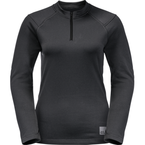 JACK WOLFSKIN Bike Commute Halfzip fleece-tröja - Svart-vitt - Tröja JACK WOLFSKIN Bike Commute Halfzip fleece-tröja - Svart-vitt - Tröja