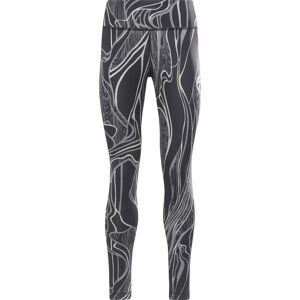 Reebok Women's Lux Perform Nature Grown Print Mid-Rise Leggings Black XS