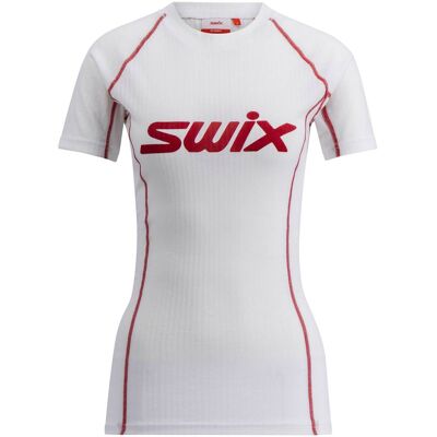 Swix RaceX Classic T-shirt med korta ärmar - Klar vit/Swix röd Swix RaceX Classic T-shirt med korta ärmar - Klar vit/Swix röd