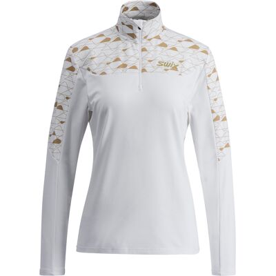 Swix - Infinity Light Half Zip W - Bright White/Dune - Mid layer Swix - Infinity Light Half Zip W - Bright White/Dune - Mid layer
