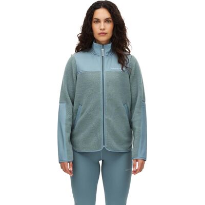 Röhnisch Women's Phoebe Pile Jacket Stormy Sea L Röhnisch Women's Phoebe Pile Jacket Stormy Sea L
