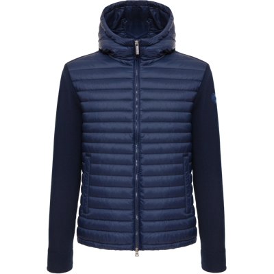 Colmar Men's Hybrid Padded Jacket With Hood Navy Blue 48 Colmar Men's Hybrid Padded Jacket With Hood Navy Blue 48