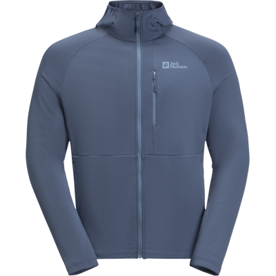 Jack Wolfskin Men's Kolbenberg Hooded Full Zip Evening Sky S Jack Wolfskin Men's Kolbenberg Hooded Full Zip Evening Sky S