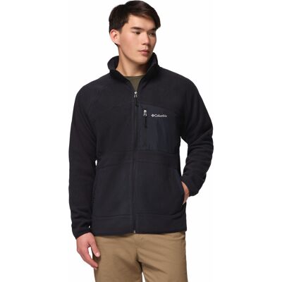 Columbia Men's Fast Trek Overlay Full Zip Fleece Jacket Black M Columbia Men's Fast Trek Overlay Full Zip Fleece Jacket Black M