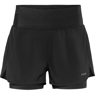 Johaug Women's Impact Shorts 2 In 1 Black L Johaug Women's Impact Shorts 2 In 1 Black L