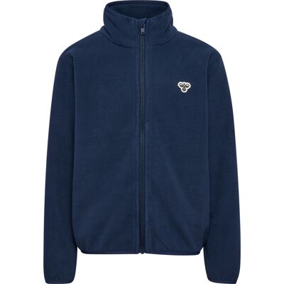 Hummel Kid's Hmljr Fleece Zip Jacket Bee Dress Blues 128 Hummel Kid's Hmljr Fleece Zip Jacket Bee Dress Blues 128