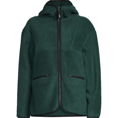 Casall Women's Pile Jacket Dark Pine XS Casall Women's Pile Jacket Dark Pine XS