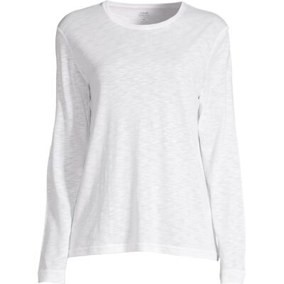 Casall Women's Soft Texture Long Sleeve White S Casall Women's Soft Texture Long Sleeve White S