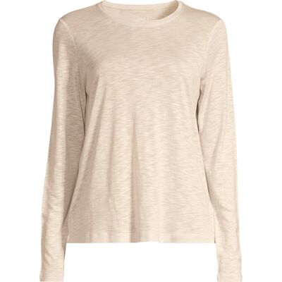 Casall Women's Soft Texture Long Sleeve Ecru S Casall Women's Soft Texture Long Sleeve Ecru S