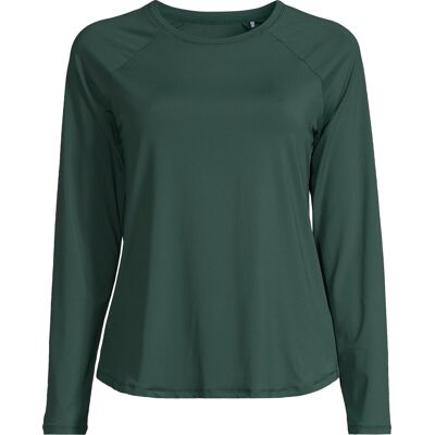 Casall Women's Essential Long Sleeve Dark Pine XS Casall Women's Essential Long Sleeve Dark Pine XS