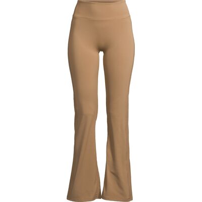 Casall Women's Soft Touch Flared Pants Light Khaki L Casall Women's Soft Touch Flared Pants Light Khaki L