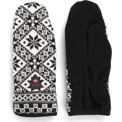 Dale of Norway Unisex Bjorøy Polar Mittens Black/Offwhite L Dale of Norway Unisex Bjorøy Polar Mittens Black/Offwhite L
