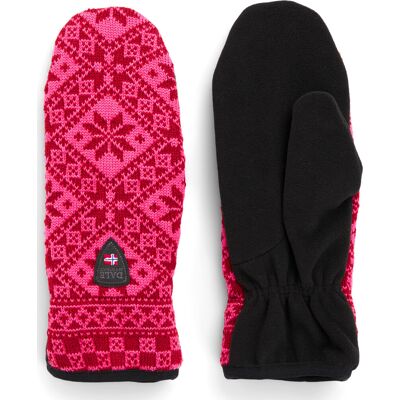 Dale of Norway Unisex Bjorøy Polar Mittens Red Rose/Allium M Dale of Norway Unisex Bjorøy Polar Mittens Red Rose/Allium M