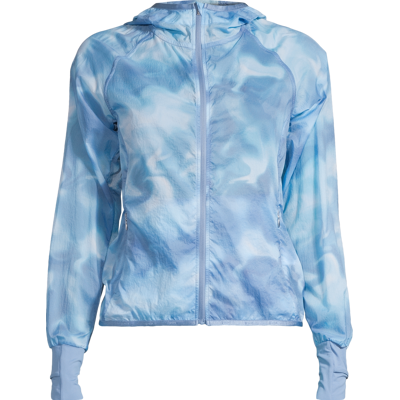 Casall Women's Breeze Printed Running Jacket Breeze Blue Shadow L Casall Women's Breeze Printed Running Jacket Breeze Blue Shadow L