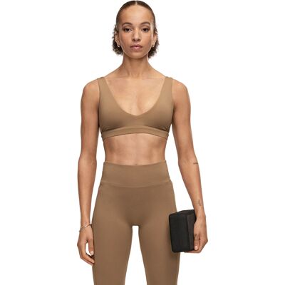 Casall Women's Soft Touch Padded Sports Bra Light Khaki S Casall Women's Soft Touch Padded Sports Bra Light Khaki S