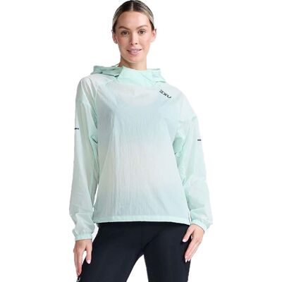2XU Women's Aero Anorak Glacier/Black Reflective XS 2XU Women's Aero Anorak Glacier/Black Reflective XS