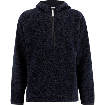 Ulvang Unisex Re Orbit Hooded Half Zip Wool Pile Navy Blue XL Ulvang Unisex Re Orbit Hooded Half Zip Wool Pile Navy Blue XL