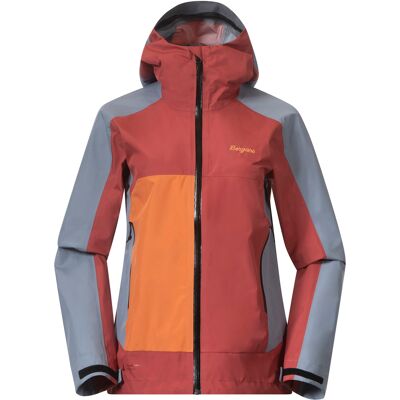 Bergans Women's Vaagaa Light 3l Shell Jacket Rusty Dust/Husky Blue/Faded Orange XS Bergans Women's Vaagaa Light 3l Shell Jacket Rusty Dust/Husky Blue/Faded Orange XS