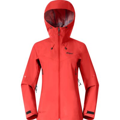 Bergans Women's Rabot Light 3L Shell Jacket Peachy Red L Bergans Women's Rabot Light 3L Shell Jacket Peachy Red L