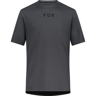 Fox Men's Ranger Short Sleeve Jersey Wordmark Dark Shadow S Fox Men's Ranger Short Sleeve Jersey Wordmark Dark Shadow S
