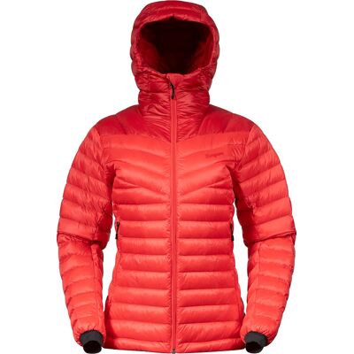 Bergans Women's Rabot Light Down Jacket Hood Peachy Red/red L Bergans Women's Rabot Light Down Jacket Hood Peachy Red/red L