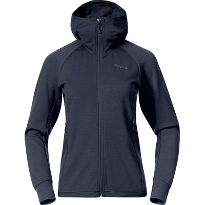 Bergans Women's Rabot Merino Tech Midlayer Hoodie Navy Blue M Bergans Women's Rabot Merino Tech Midlayer Hoodie Navy Blue M