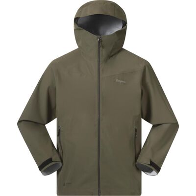 Bergans Men's Essentials 2.5l Shell Jacket Dark Green Mud S Bergans Men's Essentials 2.5l Shell Jacket Dark Green Mud S
