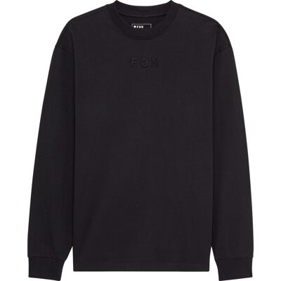 Fox Men's Wordmark Oversized Longsleeve Tee Black S Fox Men's Wordmark Oversized Longsleeve Tee Black S