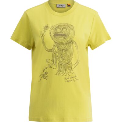 Lundhags Women's Järpen Printed T-Shirt Pale Lemon XS Lundhags Women's Järpen Printed T-Shirt Pale Lemon XS
