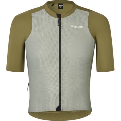 Men's GripGrab PACR Lightweight Short Sleeve Jersey Olive Green L Men's GripGrab PACR Lightweight Short Sleeve Jersey Olive Green L