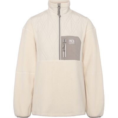Kari Traa Women's Rothe Half Zip Light Beige L Kari Traa Women's Rothe Half Zip Light Beige L